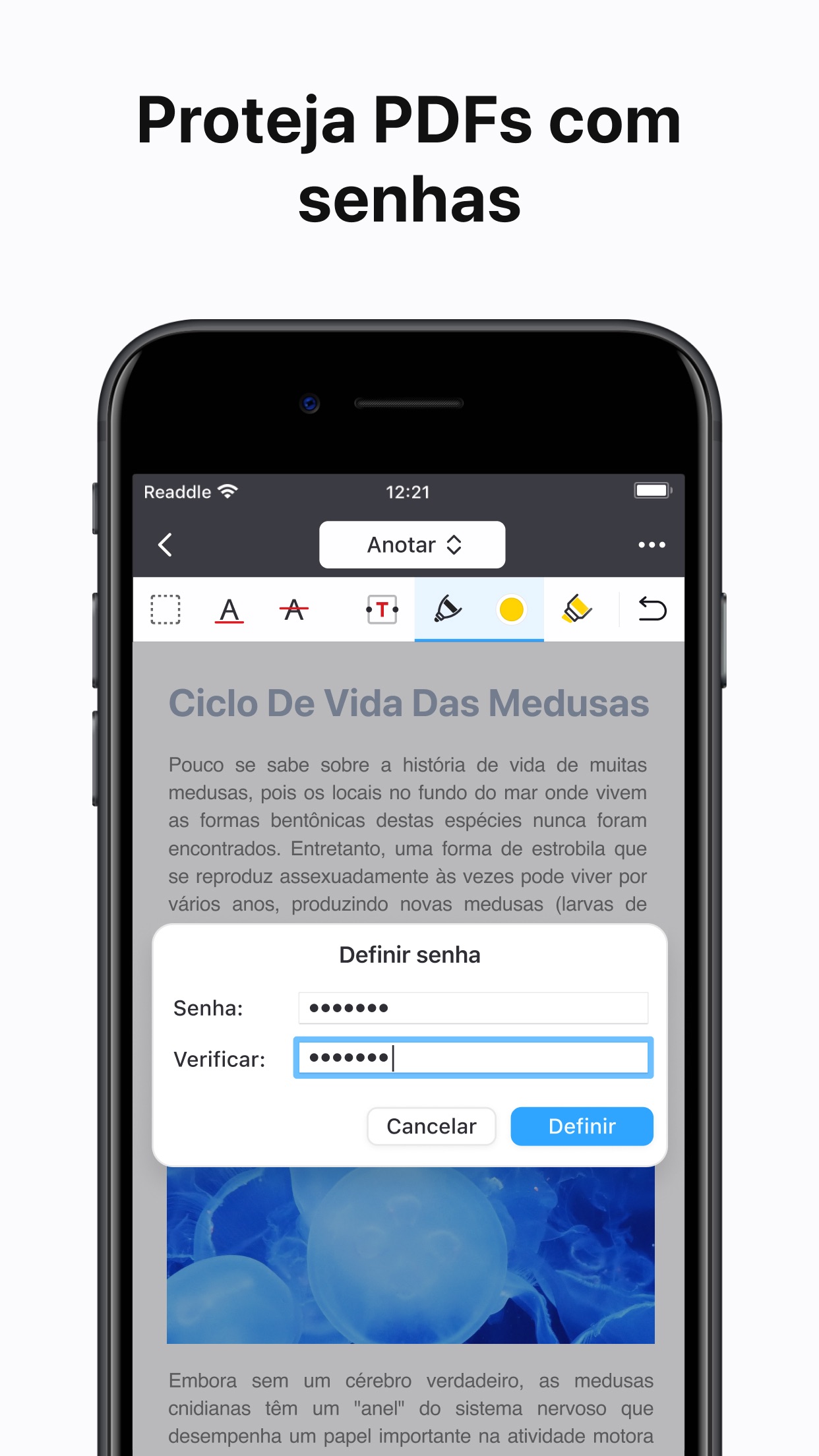 Screenshot do app PDF Expert: leitor de arquivos