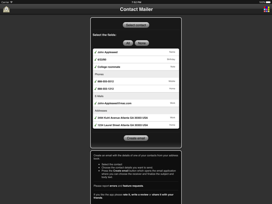 Screenshot #5 pour Contact Mailer