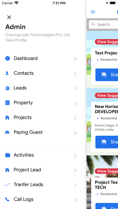 Buildesk Real Estate CRM Screenshot