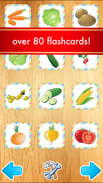 Screenshot #1 pour First Words Food Flashcards