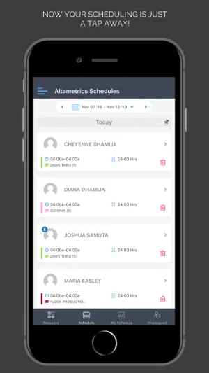 Altametrics Schedules screenshot 2