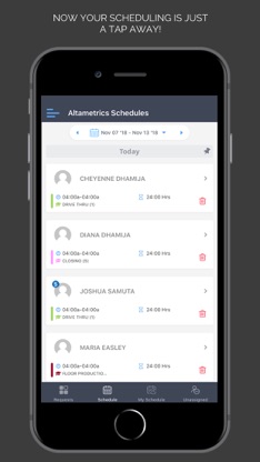 Altametrics Schedules screenshot 2