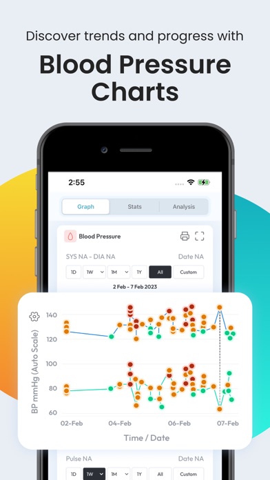 Blood Pressure App SmartBP Screenshot