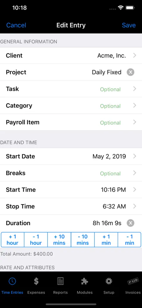 Time Master + Billing