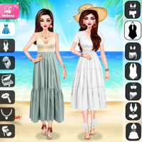 Makeup and Dress Up Beach Game