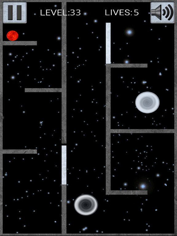 Fire Ball and Black Holes iPad screenshot