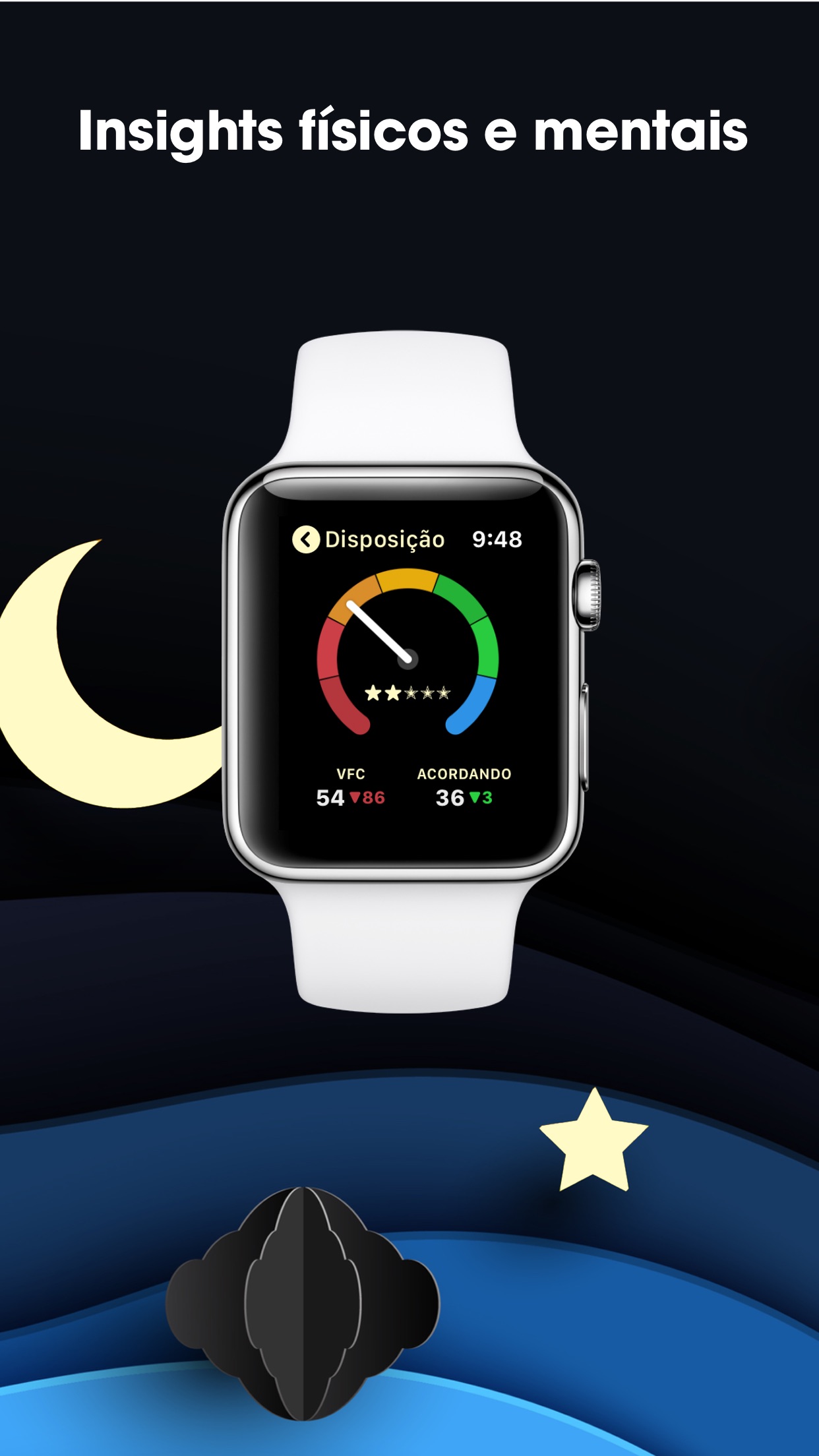 Screenshot do app AutoSleep. Monitore seu sono.