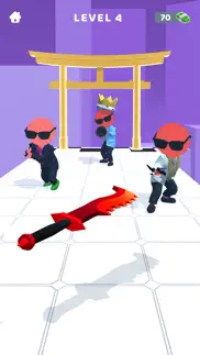 sword play! ninja slice runner iphone screenshot 3