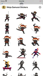 ninja samurai stickers iphone screenshot 3