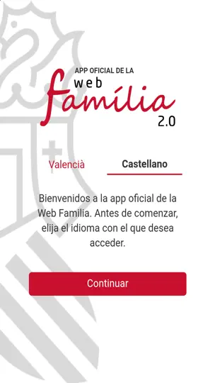 Captura de pantalla de GVA Web Familia 2.0 en iPhone 1