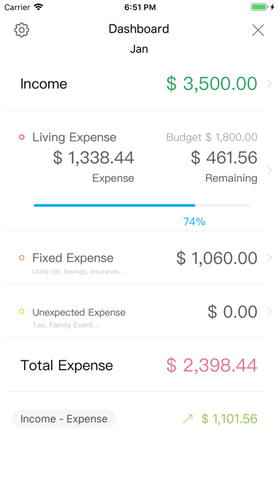 Screenshot #2 pour WeSave - Budget, Money Tracker