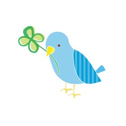 Autocollants bleu Oiseau