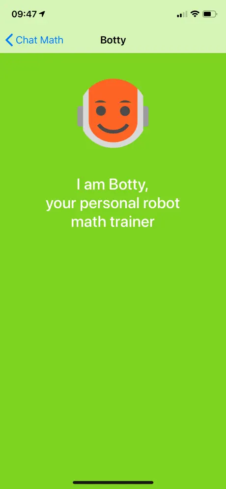 Math Chat - my robot teacher