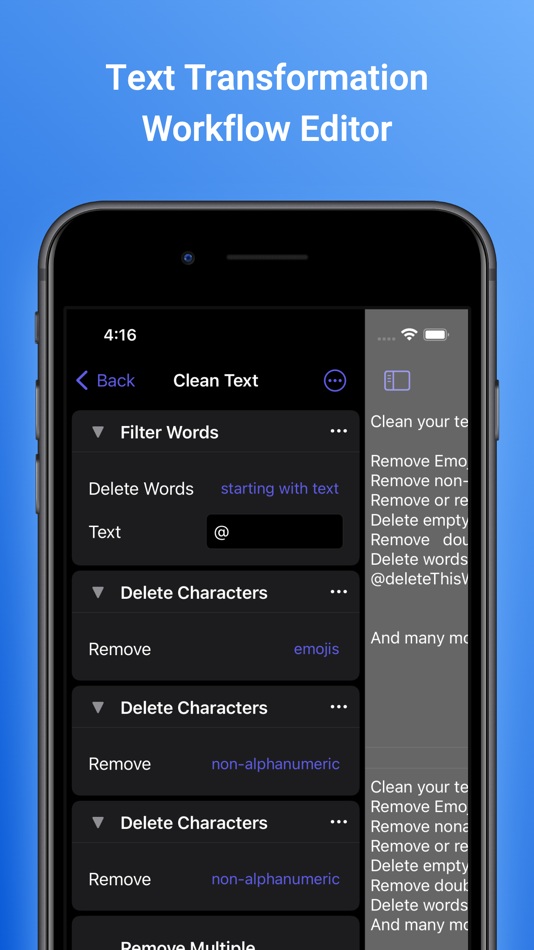 #3. Text Workflow: Text Processing (iOS) 게시자: Georgios Trigonakis