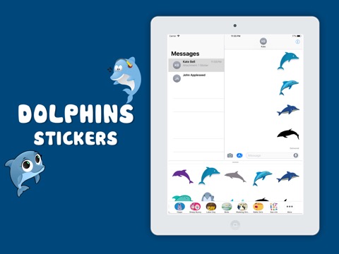 Ocean Dolphin Stickers!のおすすめ画像4