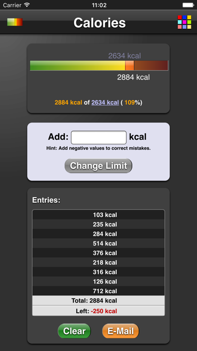 Screenshot #3 pour Calories