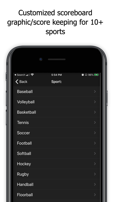 SeasonCast: Live Stream Sports Screenshot