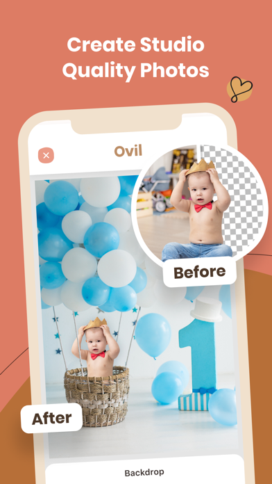 Ovil - backdrop photo editor Screenshot