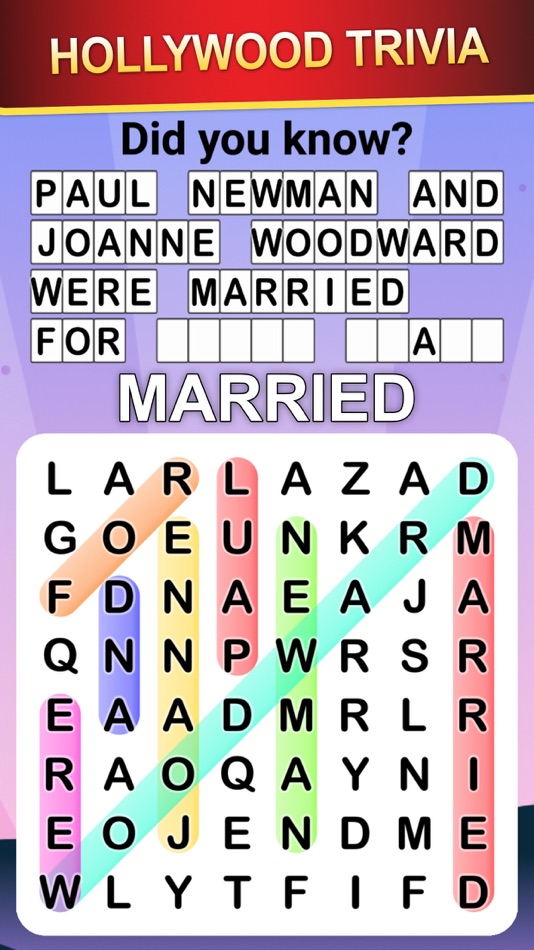 #3. Word Search World Hollywood (iOS) 由: Hoyt Games, LLP