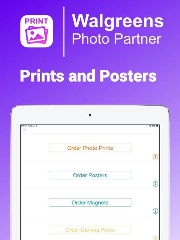 Print Photos: Photo Print App iPad screenshot 2 - Shopping app