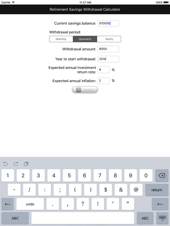 Retirement Savings Calculatorのおすすめ画像1