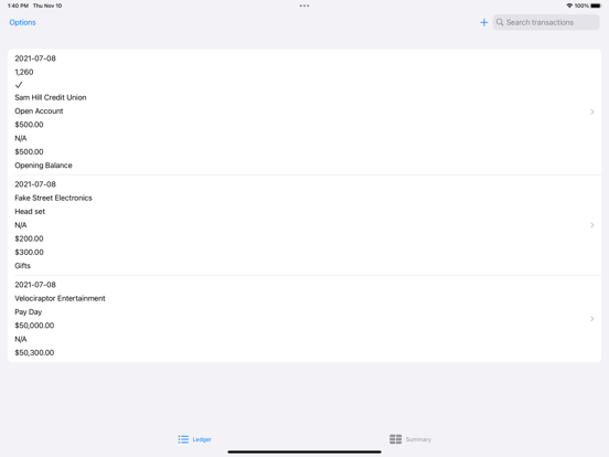 Screenshot #4 pour BCheckbook