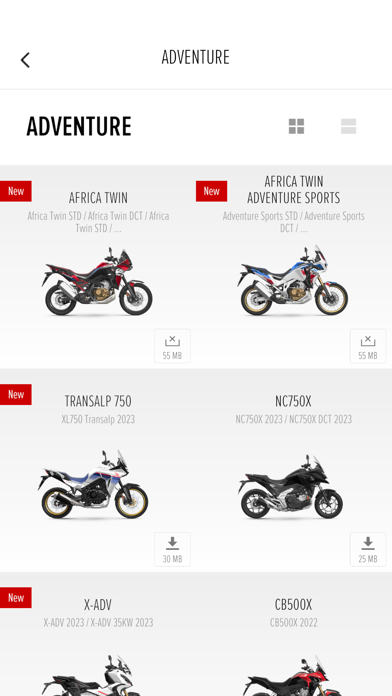 Screenshot #2 pour Honda Motorcycles Europe