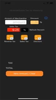 reverse sales tax iphone screenshot 1