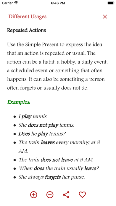 English Tenses Book Screenshot