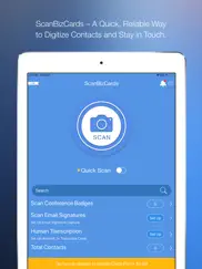 scanbizcards - lite iPad Captures Décran 1