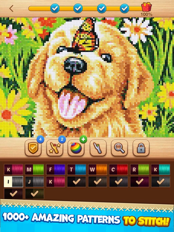 Cross-Stitch: Coloring Book screenshot 5