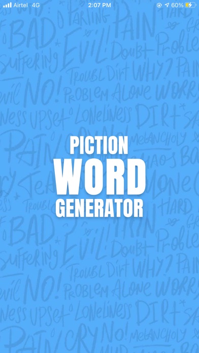 Piction Word Generator. Screenshot