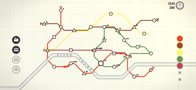 Екранна снимка на Mini Metro