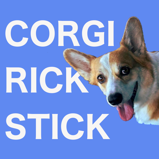 Corgi Rick Rick Sticks