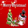 Christmas stickers and cards icon