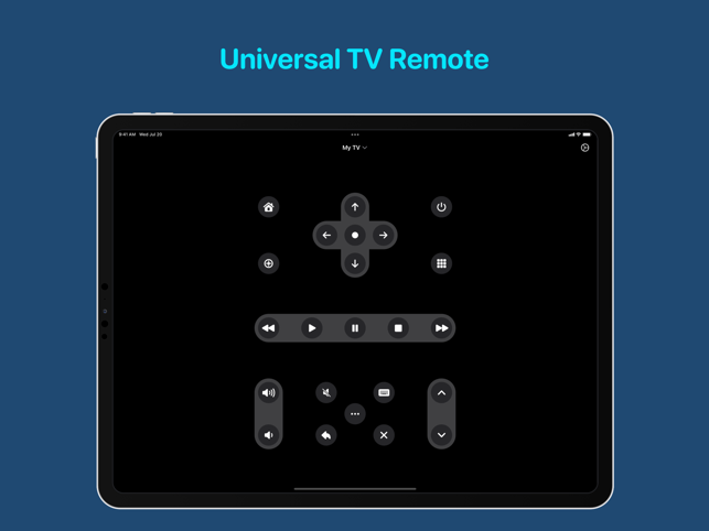 TV Remote - Captura de pantalla del comandament a distància universal