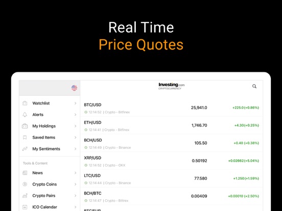 Screenshot #4 pour Investing.com - Crypto-monnaie