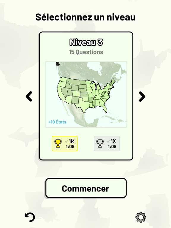 Screenshot #5 pour Quiz États des États-Unis