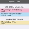 Agenda - 7 Days
