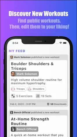 Game screenshot Bench Gym Log: Workout Tracker hack
