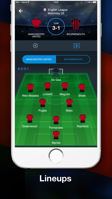 English League Scores Screenshot