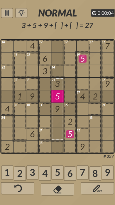 Killer Sudoku : X Screenshot