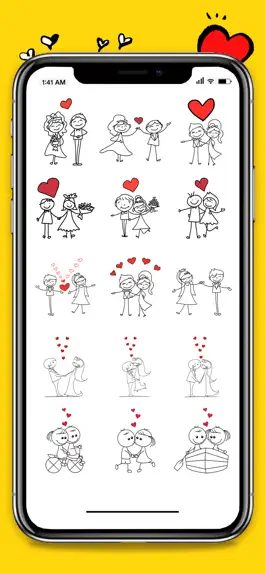 Game screenshot Animated Couple Love Stickers hack