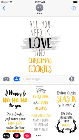 Game screenshot Christmas Funny Quotes Sticker apk
