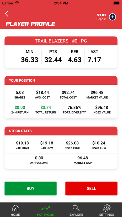 LeagueStock Screenshot