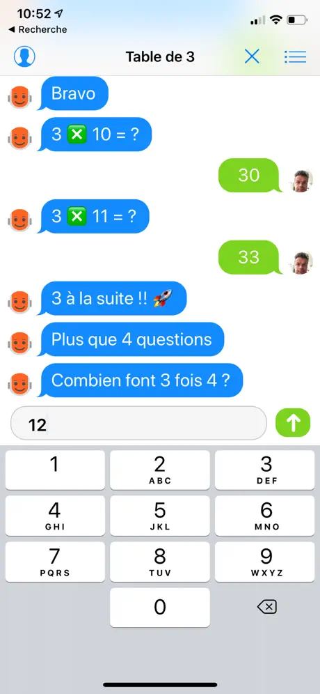 Math Chat - mon prof robot