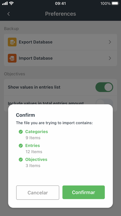 Brun Expenses Screenshot