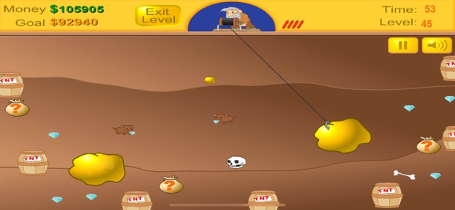 Gold Miner Claw Game - Free Brain Game