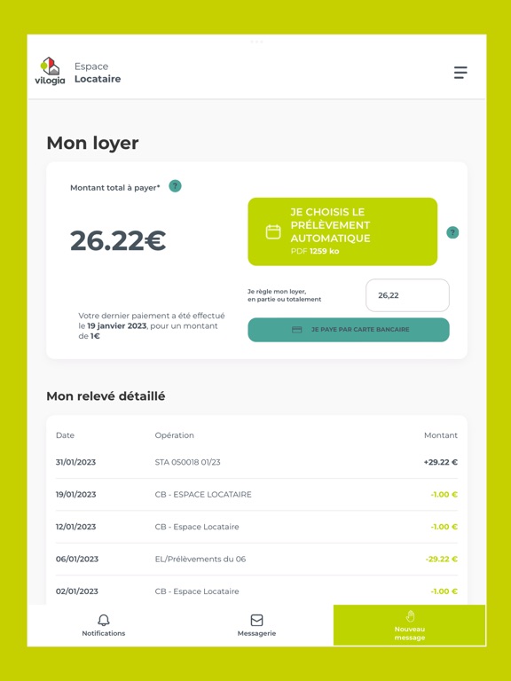 Screenshot #4 pour Espace Locataire Vilogia