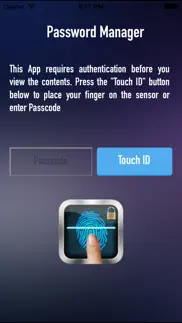 finger vault password manager iphone screenshot 1